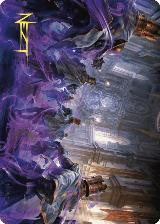 Image for Eerie Interference Art Card (Gold-Stamped Signature) (4) (Art Series: Wilds of Eldraine) - Magic: The Gathering