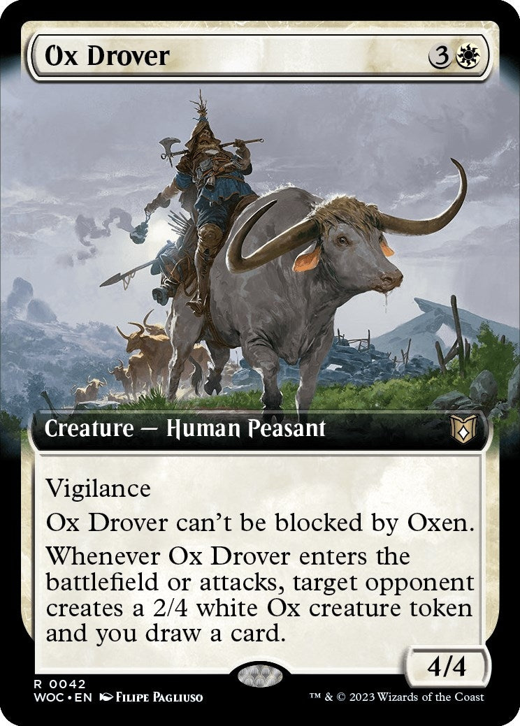 Image for Ox Drover (Extended Art) (42) (Commander: Wilds of Eldraine) - Magic: The Gathering