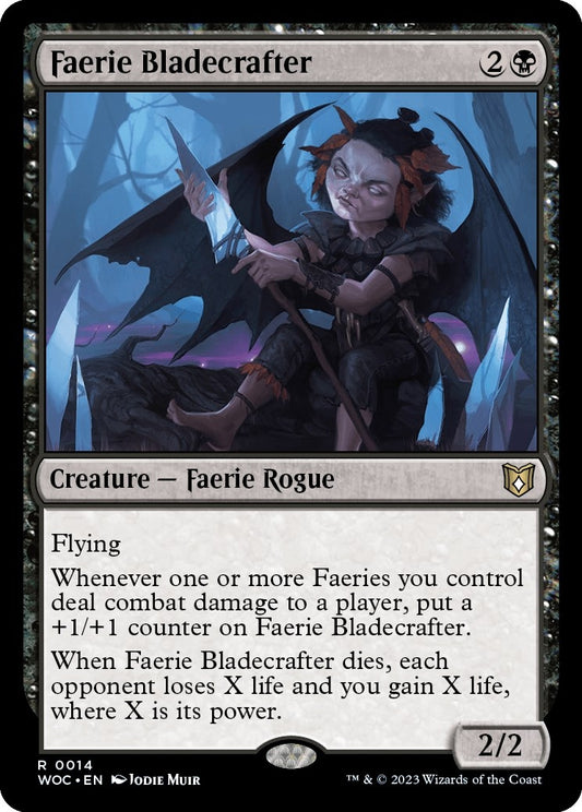 Image for Faerie Bladecrafter (14) (Commander: Wilds of Eldraine) - Magic: The Gathering