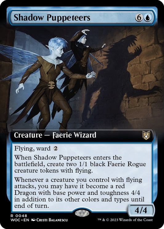 Image for Shadow Puppeteers (Extended Art) (48) (Commander: Wilds of Eldraine) - Magic: The Gathering