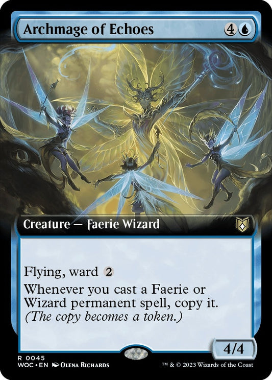Image for Archmage of Echoes (Extended Art) (45) (Commander: Wilds of Eldraine) - Magic: The Gathering