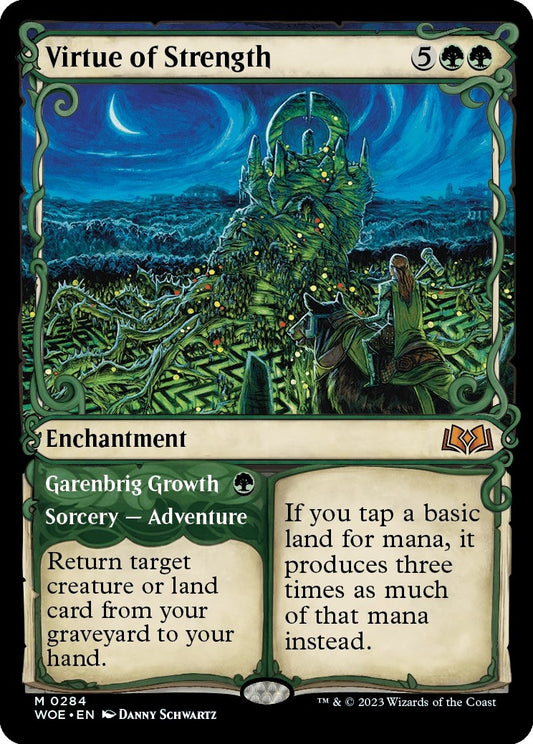 Image for Virtue of Strength (Showcase) (284) (Wilds of Eldraine) - Magic: The Gathering