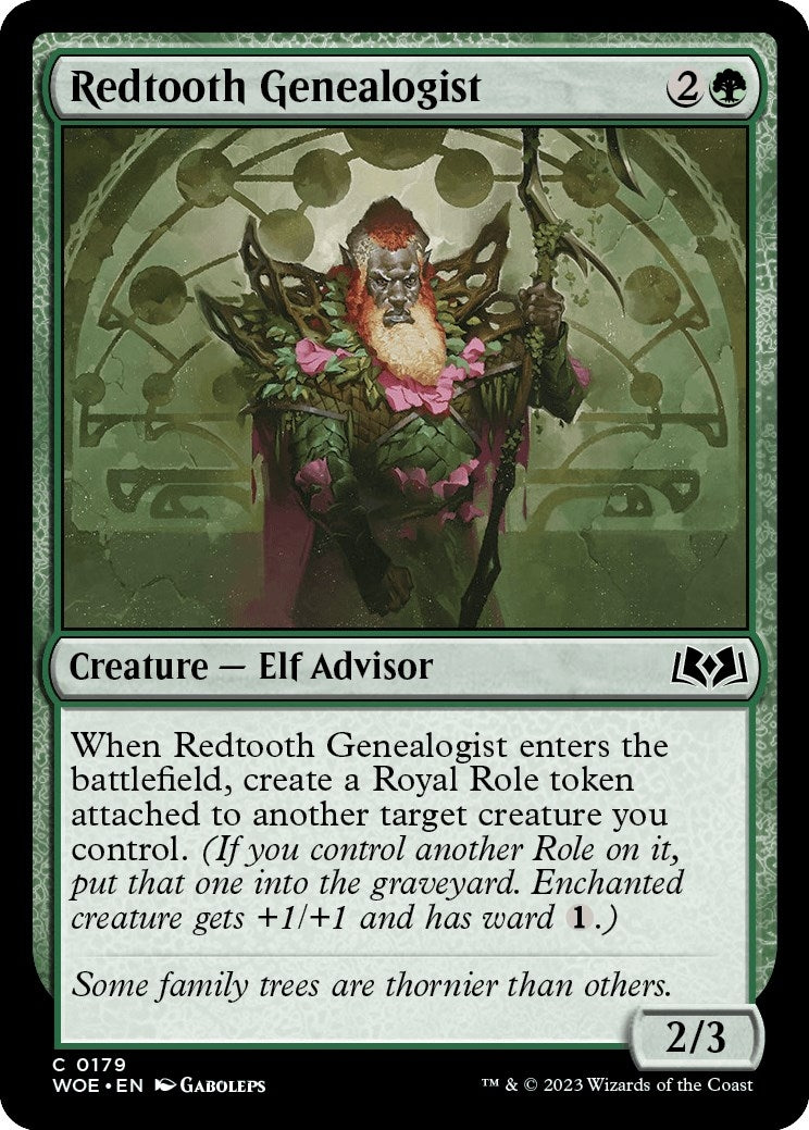Image for Redtooth Genealogist (179) (Wilds of Eldraine) - Magic: The Gathering
