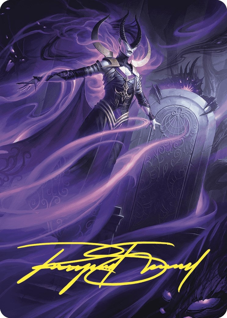 Image for Ashiok, Wicked Manipulator Art Card (10/81) (Gold-Stamped Signature) (10) (Art Series: Wilds of Eldraine) - Magic: The Gathering