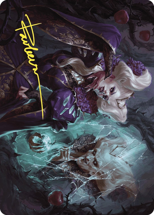 Image for Conceited Witch Art Card (Gold-Stamped Signature) (11) (Art Series: Wilds of Eldraine) - Magic: The Gathering