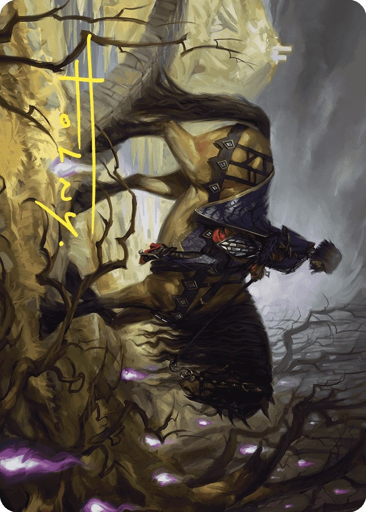 Image for Rowan's Grim Search Art Card (Gold-Stamped Signature) (13) (Art Series: Wilds of Eldraine) - Magic: The Gathering