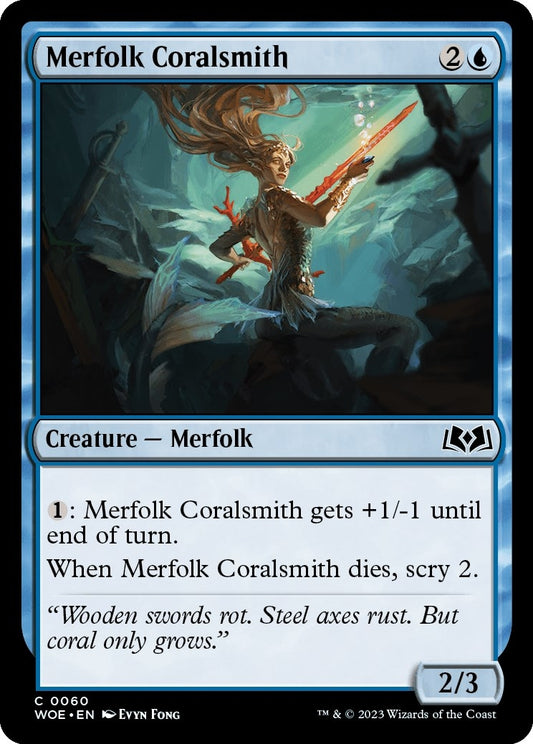 Image for Merfolk Coralsmith (60) (Wilds of Eldraine) - Magic: The Gathering