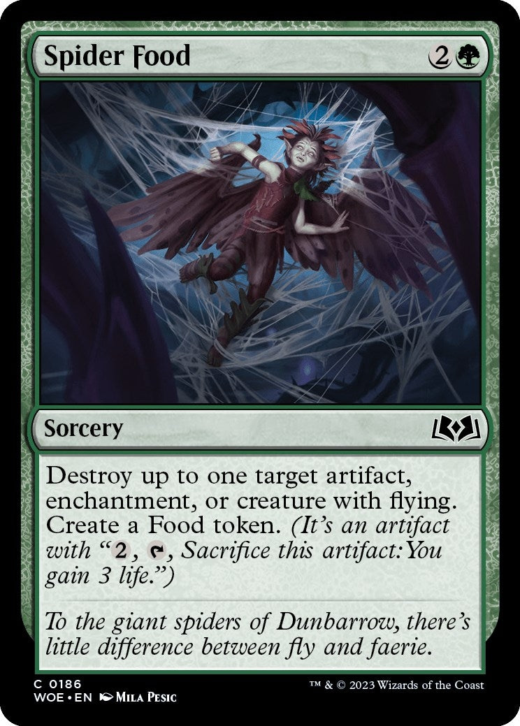 Image for Spider Food (186) (Wilds of Eldraine) - Magic: The Gathering