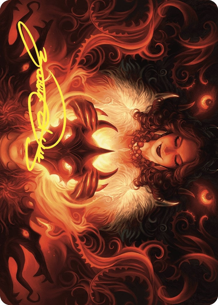 Image for Witch's Mark Art Card (Gold-Stamped Signature) (21) (Art Series: Wilds of Eldraine) - Magic: The Gathering