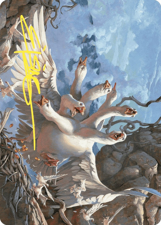 Image for The Goose Mother Art Card (Gold-Stamped Signature) (29) (Art Series: Wilds of Eldraine) - Magic: The Gathering