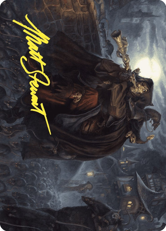Image for Totentanz, Swarm Piper Art Card (Gold-Stamped Signature) (33) (Art Series: Wilds of Eldraine) - Magic: The Gathering