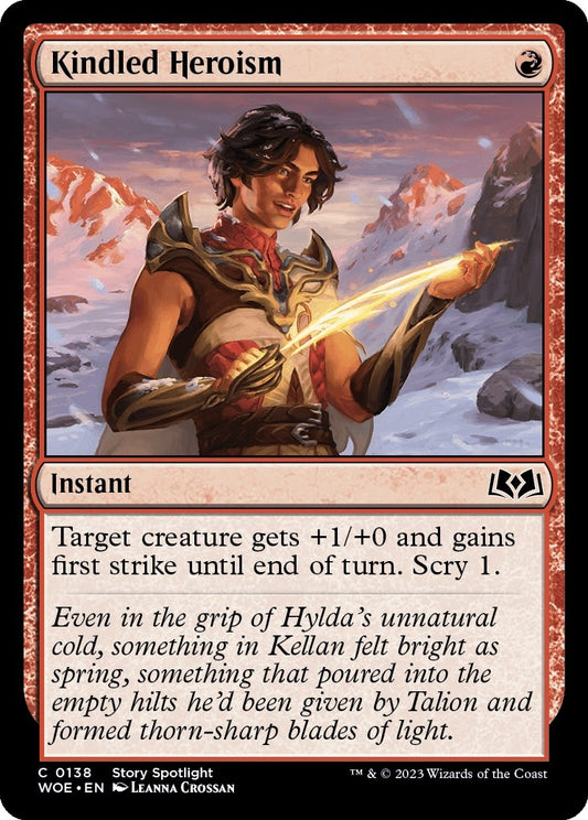 Image for Kindled Heroism (138) (Wilds of Eldraine) - Magic: The Gathering