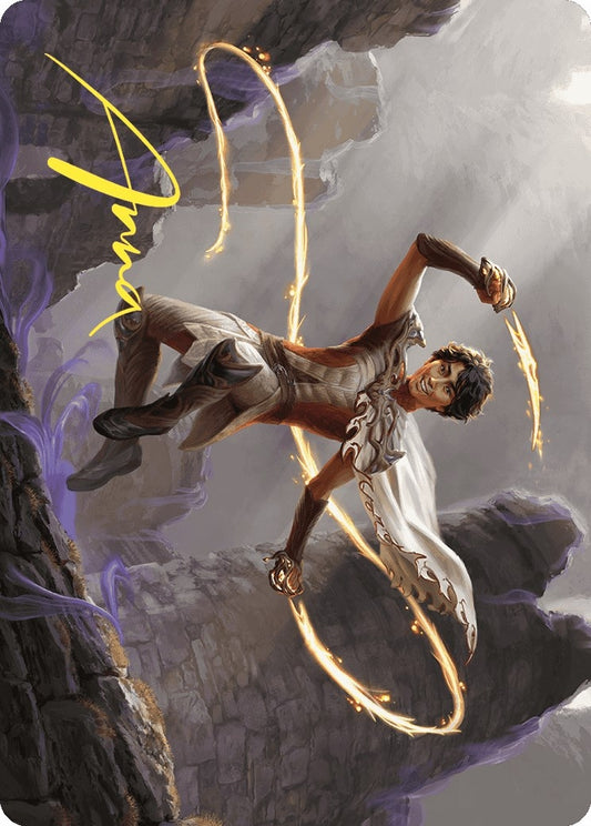 Image for Kellan, the Fae-Blooded Art Card (Gold-Stamped Signature) (39) (Art Series: Wilds of Eldraine) - Magic: The Gathering