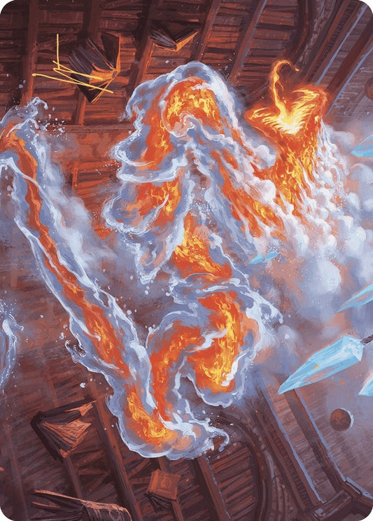Image for Scalding Viper Art Card (Gold-Stamped Signature) (41) (Art Series: Wilds of Eldraine) - Magic: The Gathering