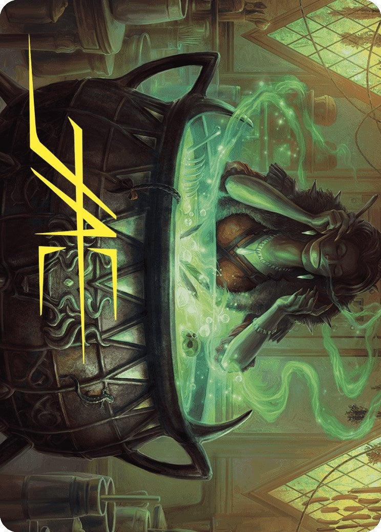 Image for Agatha's Soul Cauldron Art Card (Gold-Stamped Signature) (42) (Art Series: Wilds of Eldraine) - Magic: The Gathering