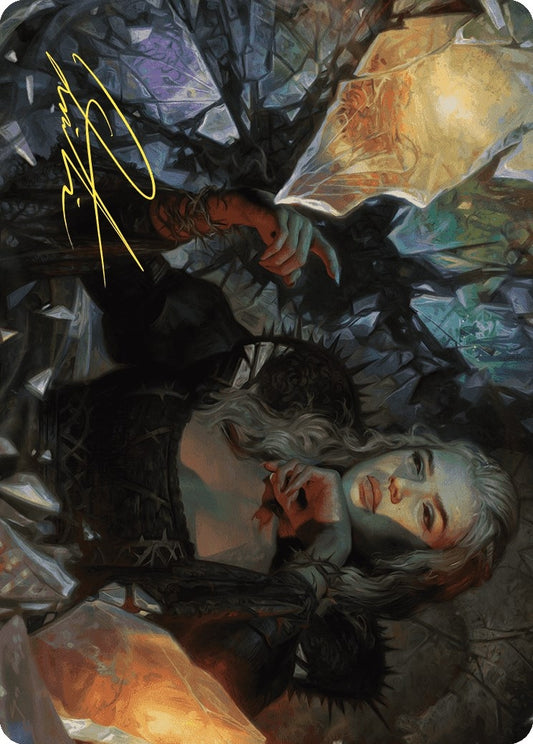Image for Prophetic Prism Art Card (Gold-Stamped Signature) (45) (Art Series: Wilds of Eldraine) - Magic: The Gathering