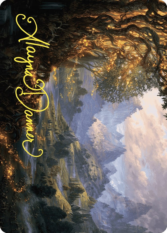 Image for Evolving Wilds Art Card (Gold-Stamped Signature) (47) (Art Series: Wilds of Eldraine) - Magic: The Gathering