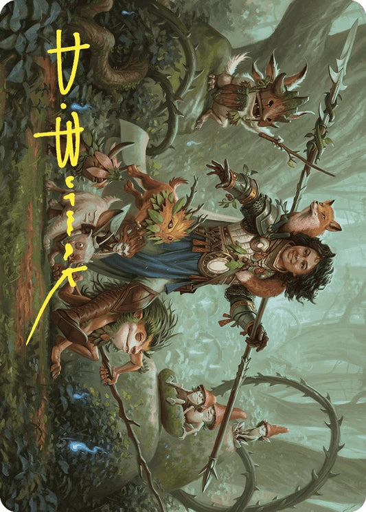 Image for Ellivere of the Wild Court Art Card (Gold-Stamped Signature) (49) (Art Series: Wilds of Eldraine) - Magic: The Gathering
