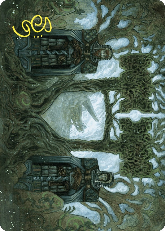 Image for Court of Garenbrig Art Card (Gold-Stamped Signature) (54) (Art Series: Wilds of Eldraine) - Magic: The Gathering