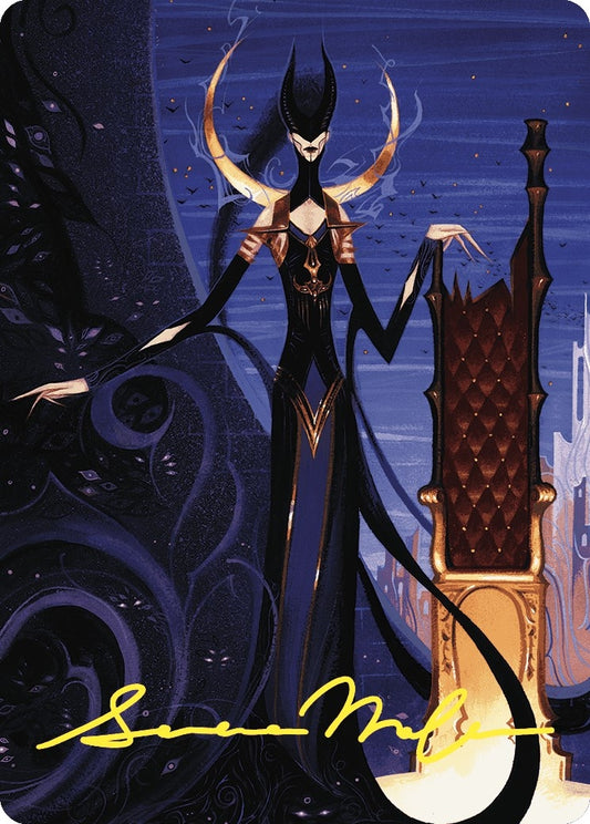 Image for Ashiok, Wicked Manipulator Art Card (57/81) (Gold-Stamped Signature) (57) (Art Series: Wilds of Eldraine) - Magic: The Gathering
