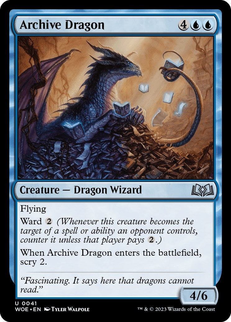 Image for Archive Dragon (41) (Wilds of Eldraine) - Magic: The Gathering