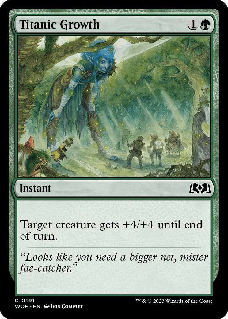 Image for Titanic Growth (191) (Wilds of Eldraine) - Magic: The Gathering