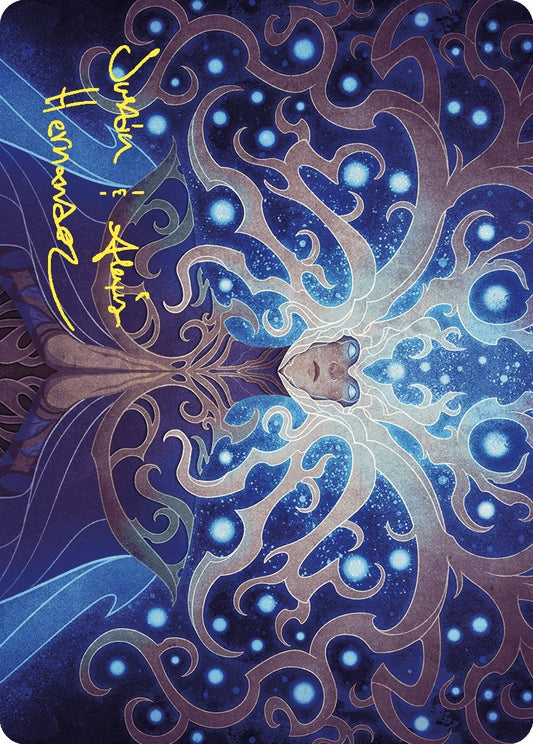 Image for Omniscience Art Card (Gold-Stamped Signature) (68) (Art Series: Wilds of Eldraine) - Magic: The Gathering