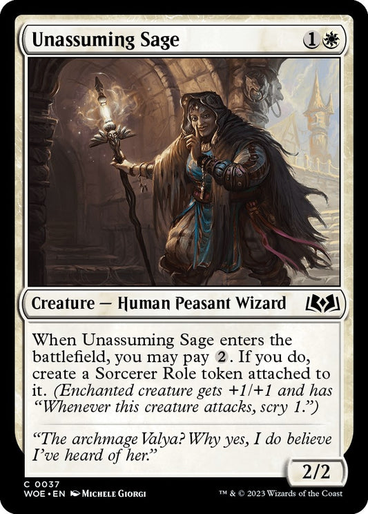 Image for Unassuming Sage (37) (Wilds of Eldraine) - Magic: The Gathering