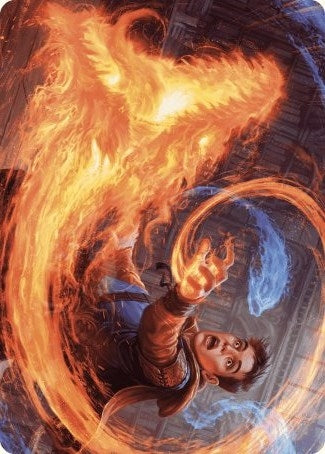 Image for Frantic Firebolt Art Card (16) (Art Series: Wilds of Eldraine) - Magic: The Gathering