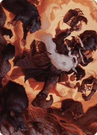 Image for Tattered Ratter Art Card (20) (Art Series: Wilds of Eldraine) - Magic: The Gathering