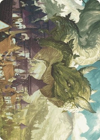 Image for Beanstalk Wurm Art Card (23) (Art Series: Wilds of Eldraine) - Magic: The Gathering