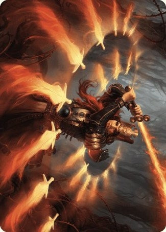 Image for Heartflame Duelist Art Card (38) (Art Series: Wilds of Eldraine) - Magic: The Gathering
