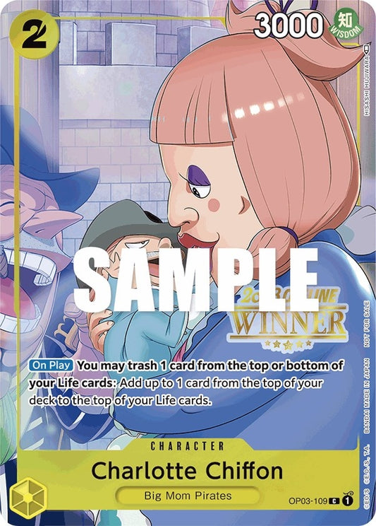 Image for Charlotte Chiffon (Offline Regional 2023) [Winner] (OP03-109) (One Piece Promotion Cards) - One Piece Card Game