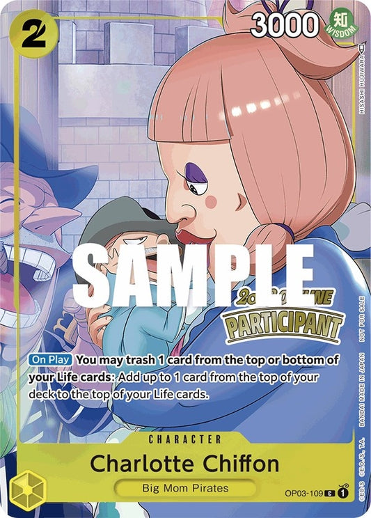 Image for Charlotte Chiffon (Offline Regional 2023) [Participant] (OP03-109) (One Piece Promotion Cards) - One Piece Card Game