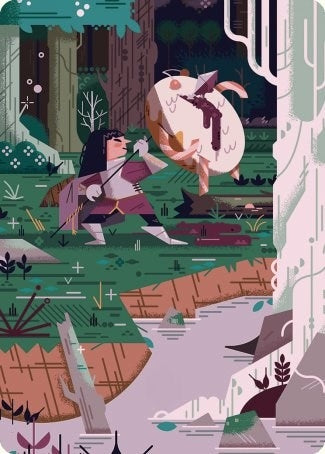 Image for Stab Wound Art Card (69) (Art Series: Wilds of Eldraine) - Magic: The Gathering