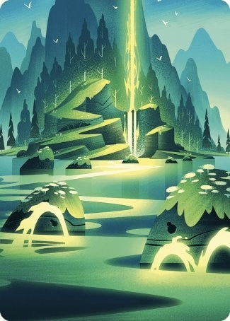 Image for Leyline of Abundance Art Card (73) (Art Series: Wilds of Eldraine) - Magic: The Gathering