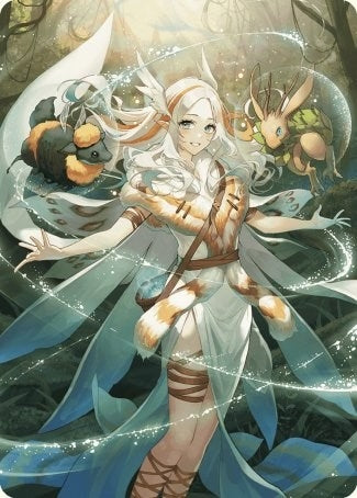 Image for Greater Auramancy Anime Art Card (76) (Art Series: Wilds of Eldraine) - Magic: The Gathering