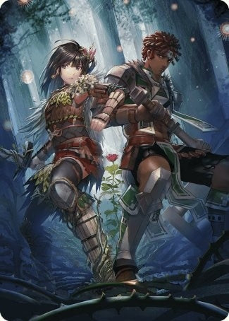 Image for Defense of the Heart Art Card (81) (Art Series: Wilds of Eldraine) - Magic: The Gathering