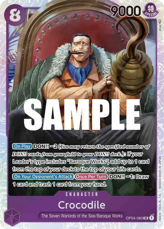 Image for Crocodile (060) (OP04-060) (Kingdoms of Intrigue) - One Piece Card Game