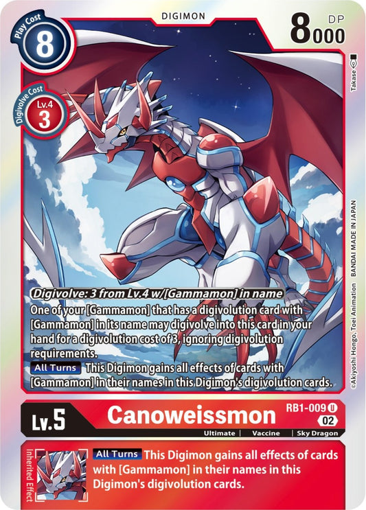 Image for Canoweissmon (RB1-009 U) (Resurgence Booster) - Digimon Card Game