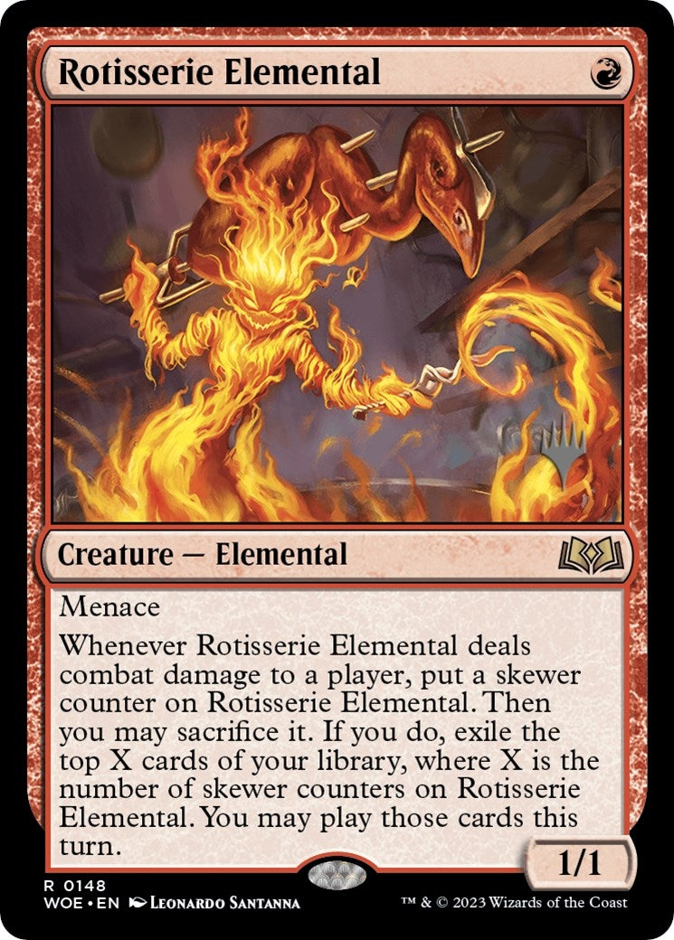 Image for Rotisserie Elemental (148) (Promo Pack: Wilds of Eldraine) - Magic: The Gathering