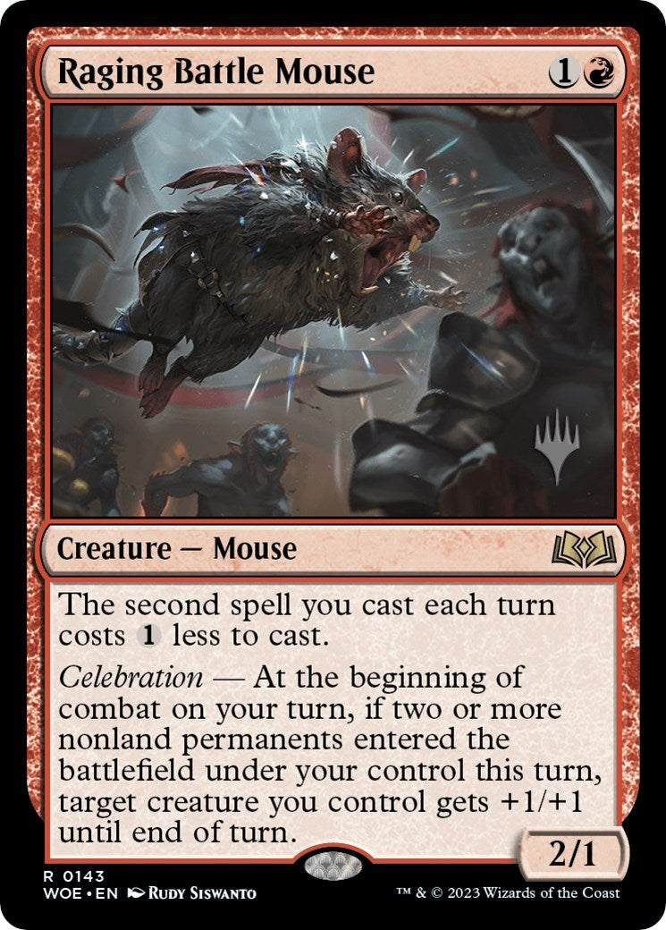 Image for Raging Battle Mouse (143) (Promo Pack: Wilds of Eldraine) - Magic: The Gathering