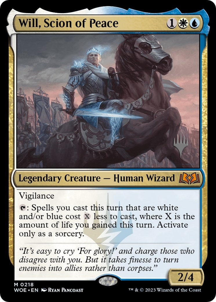 Image for Will, Scion of Peace (218) (Promo Pack: Wilds of Eldraine) - Magic: The Gathering