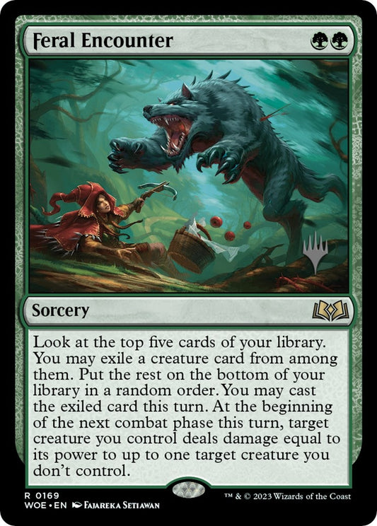 Image for Feral Encounter (169) (Promo Pack: Wilds of Eldraine) - Magic: The Gathering
