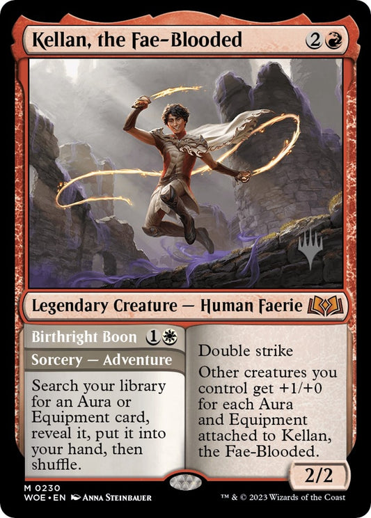 Image for Kellan, the Fae-Blooded (230) (Promo Pack: Wilds of Eldraine) - Magic: The Gathering