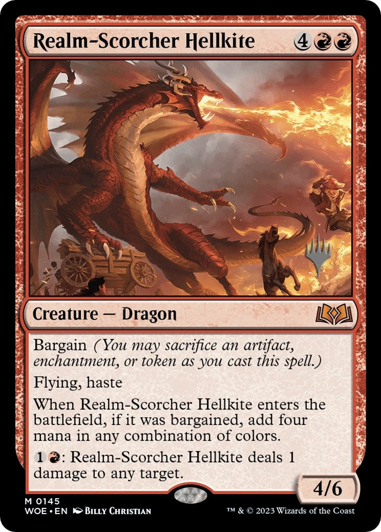 Image for Realm-Scorcher Hellkite (145) (Promo Pack: Wilds of Eldraine) - Magic: The Gathering