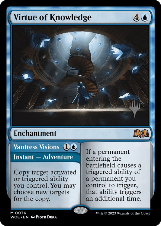 Image for Virtue of Knowledge (76) (Promo Pack: Wilds of Eldraine) - Magic: The Gathering