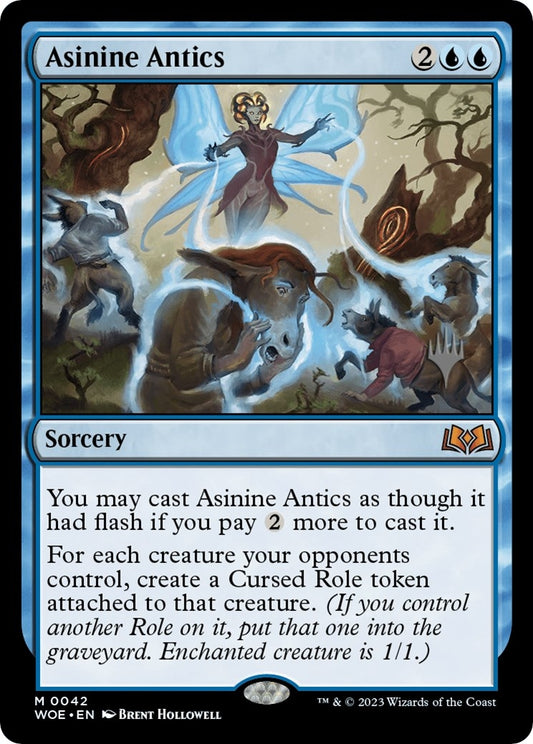 Image for Asinine Antics (42) (Promo Pack: Wilds of Eldraine) - Magic: The Gathering