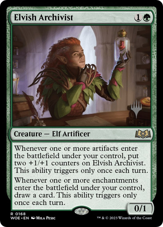 Image for Elvish Archivist (168) (Promo Pack: Wilds of Eldraine) - Magic: The Gathering
