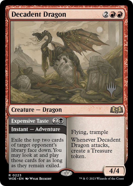 Image for Decadent Dragon (223) (Promo Pack: Wilds of Eldraine) - Magic: The Gathering